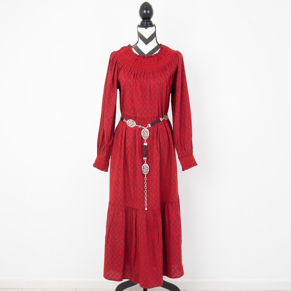 NWOT Universal Thread Women's Balloon Long Sleeve Tiered Dress Size M